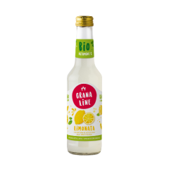 Bouteille en verre 27,5 cl de Limonata BIO Granaline, boisson pétillante bio au citron IGP de Sicile