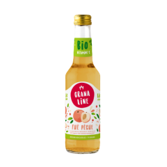 Thé pêche BIO Granaline à l'infusion de thé noir du Kenya et de jus de pêches