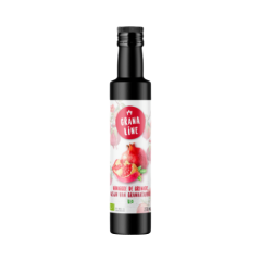 Bouteille en verre de 250ml de vinaigre de grenade BIO Granaline