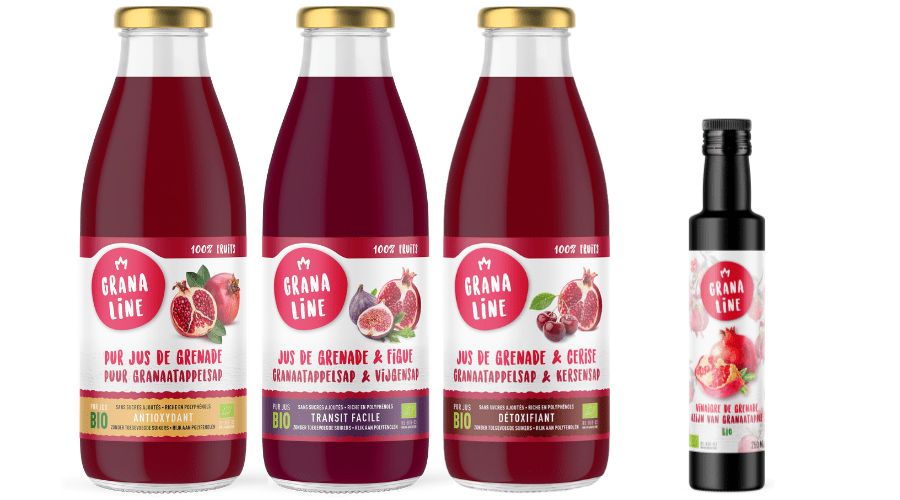 Purs jus de grenade vinaigre BIO Granaline